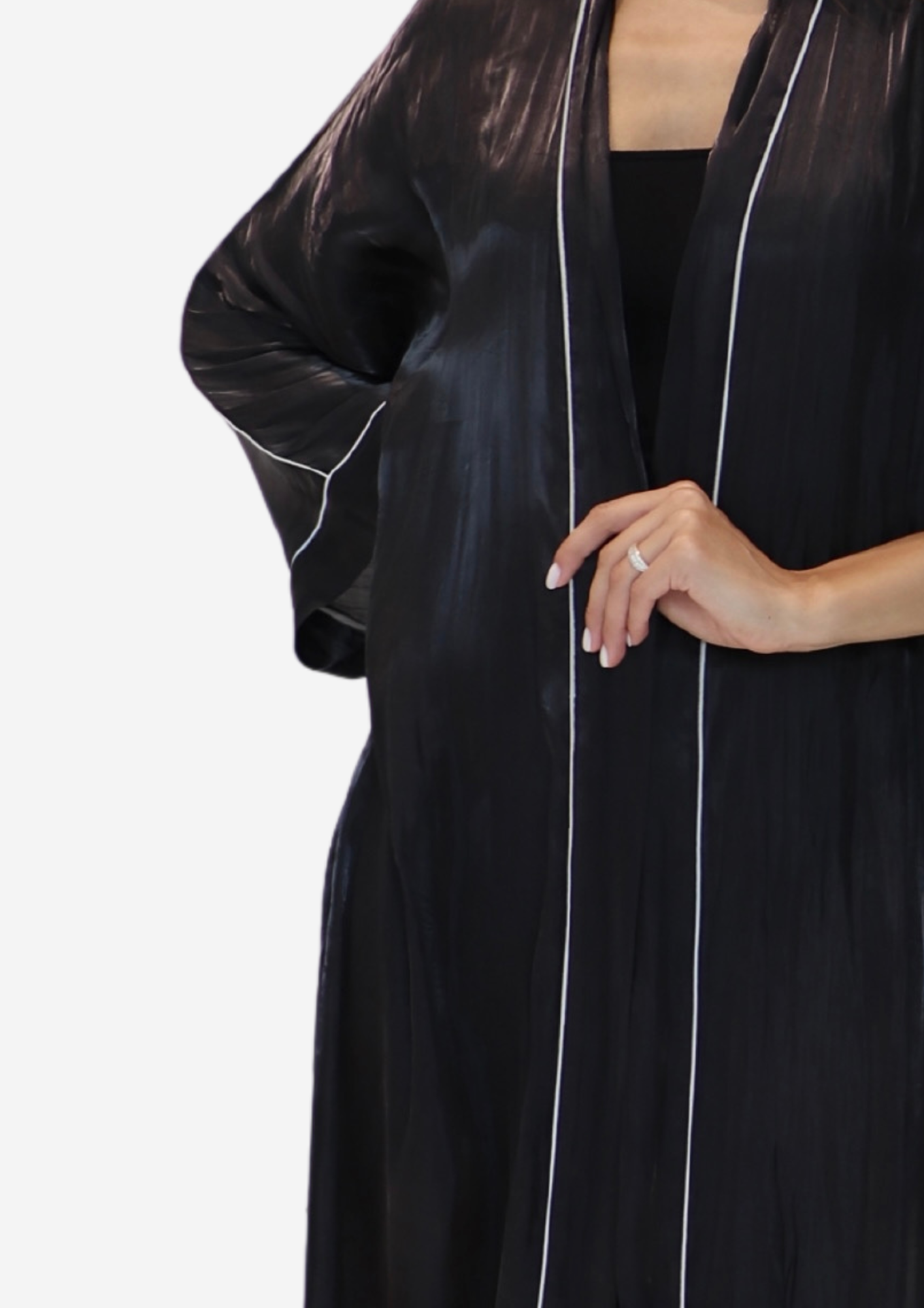 Black Organza Abaya