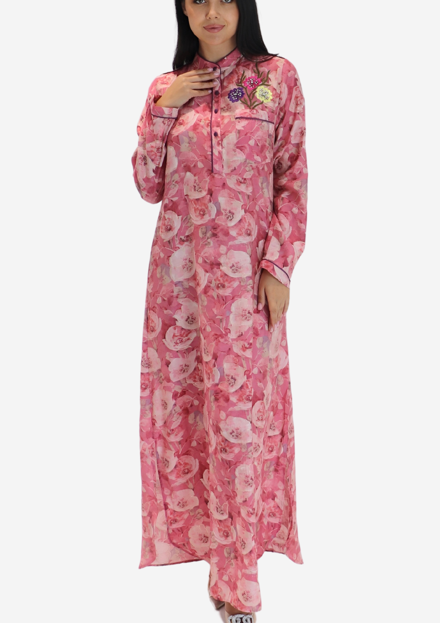 Pinky Floral Dress