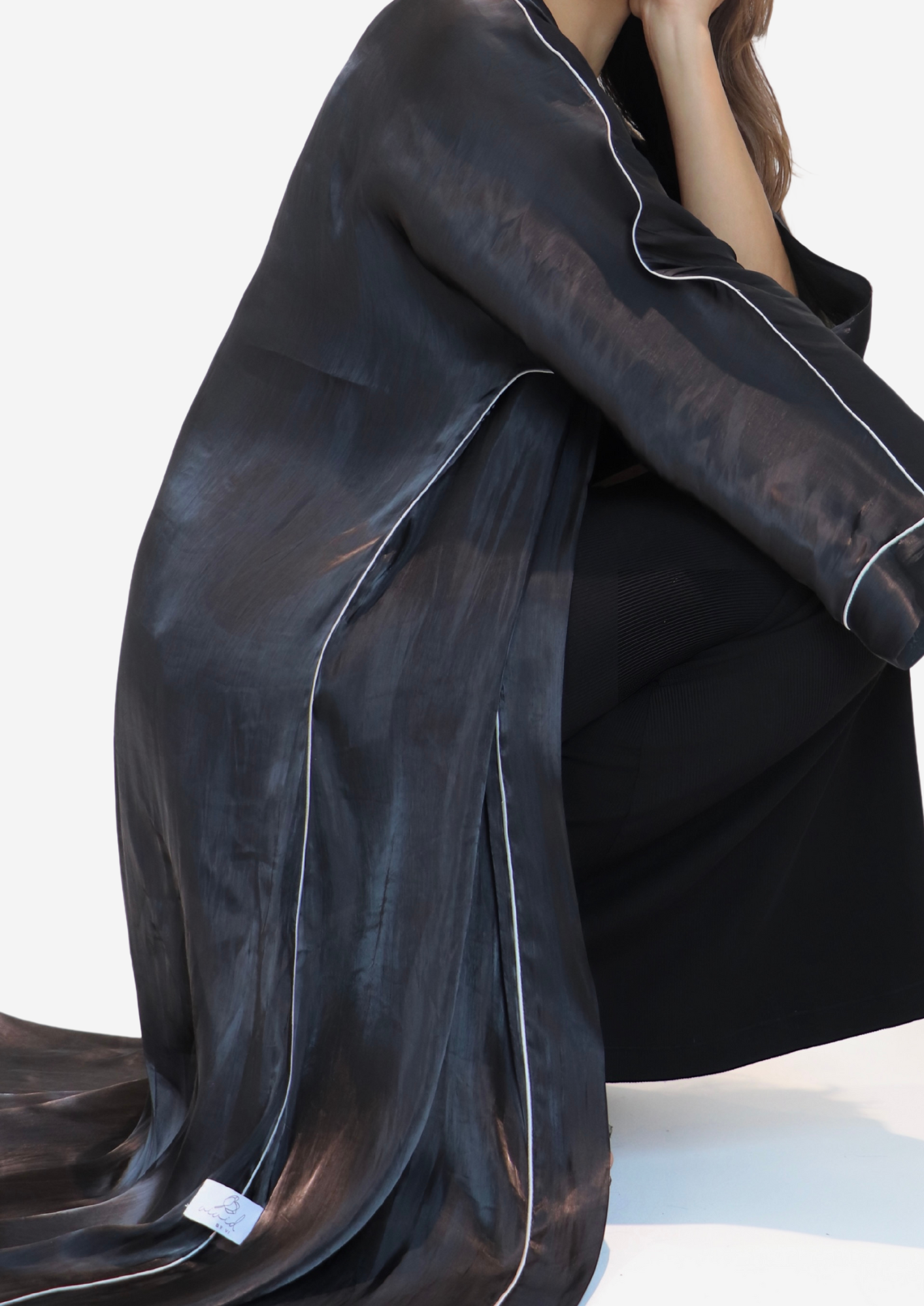 Black Organza Abaya