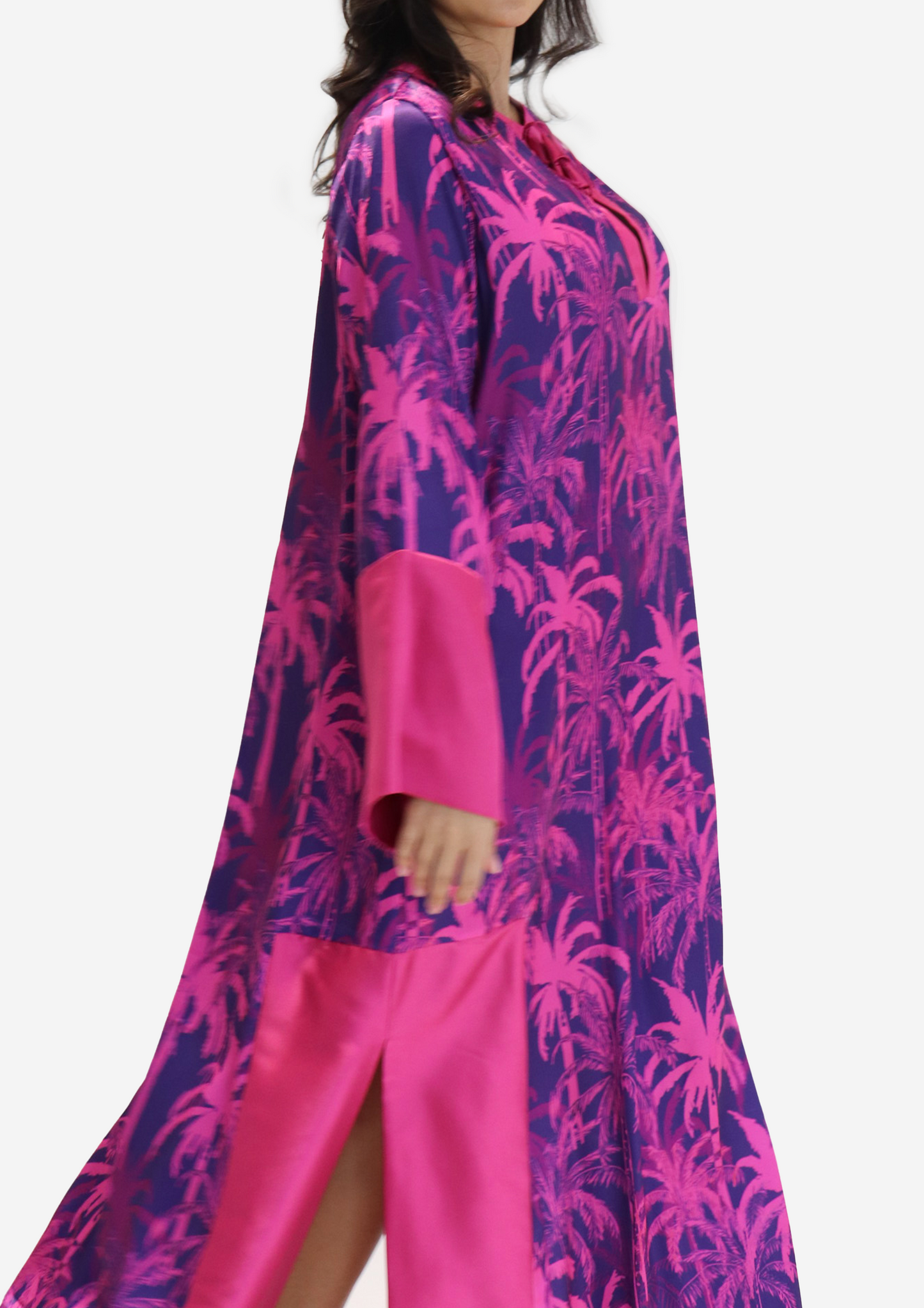 Fuchsia Palm Dress