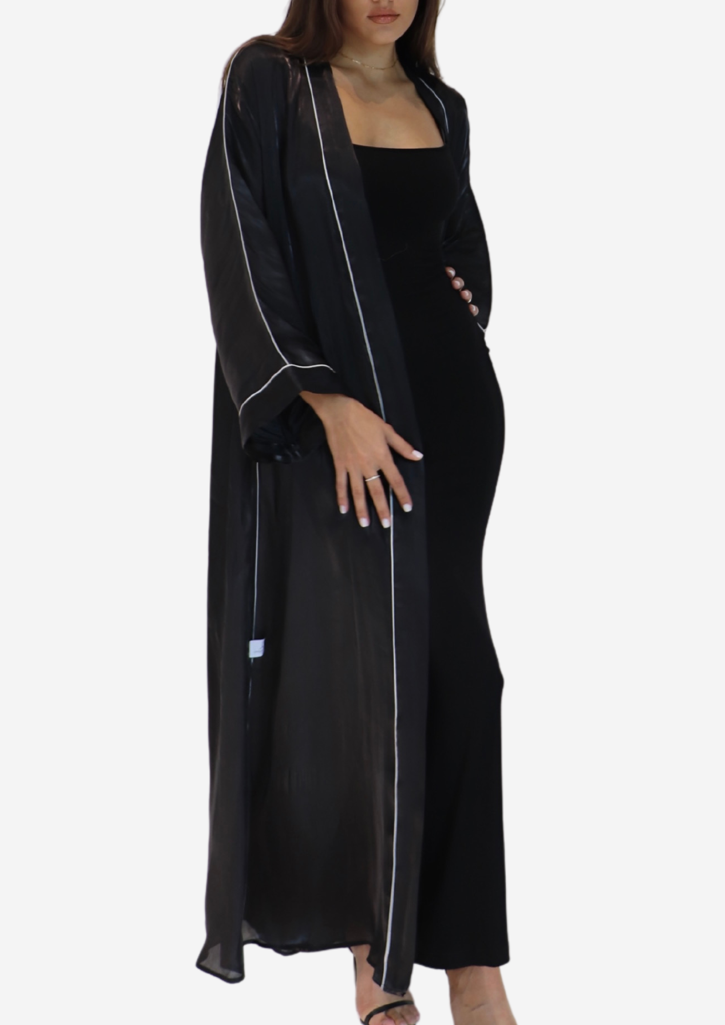 Black Organza Abaya