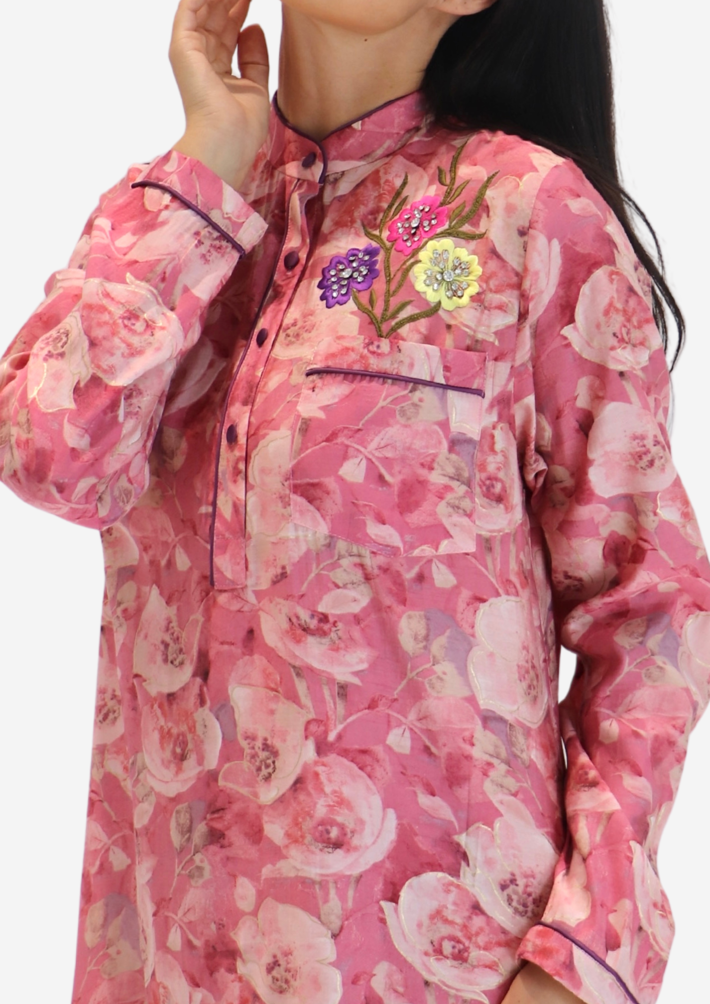 Pinky Floral Dress